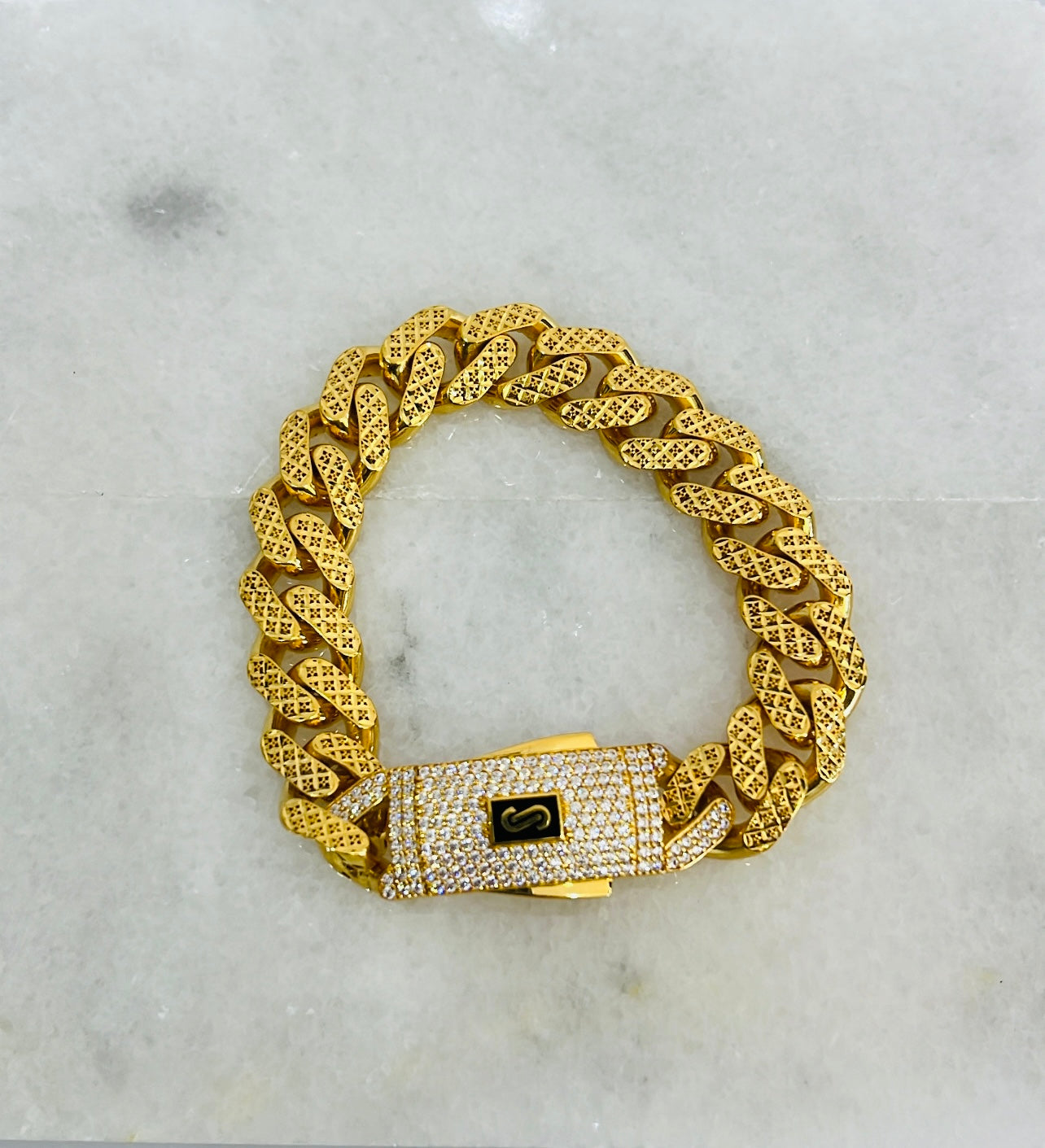 21k Gold Monaco Bracelet