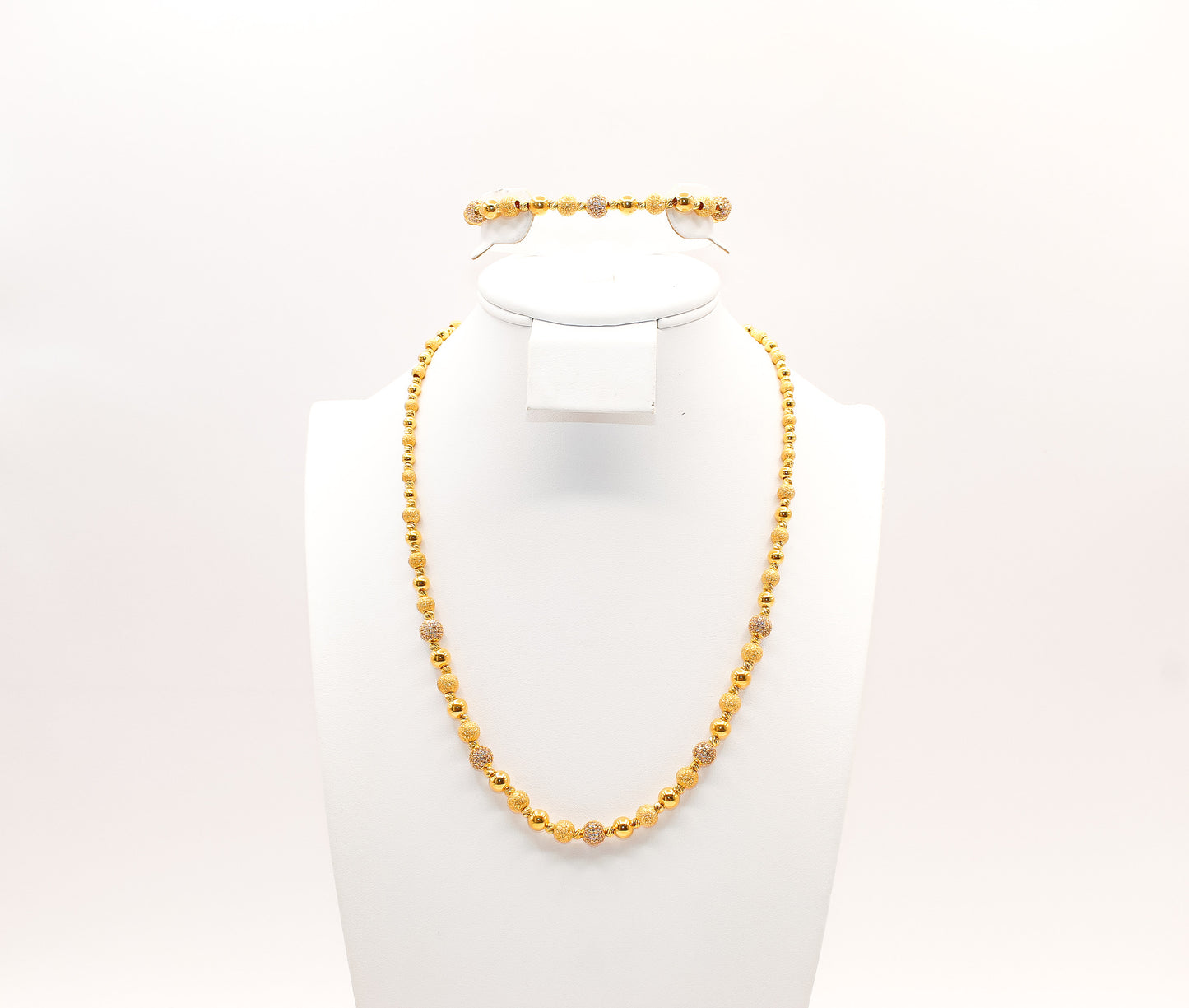 21K Gold Bead Set