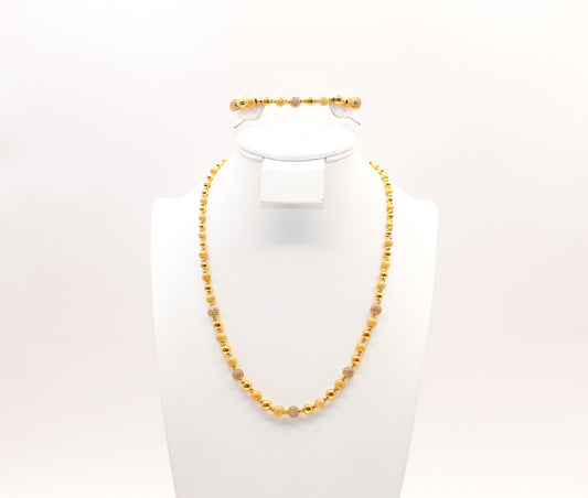 21K Gold Bead Set
