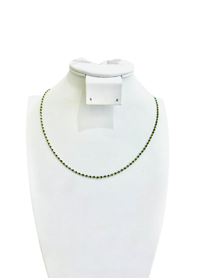 14k Gold Green Half Set