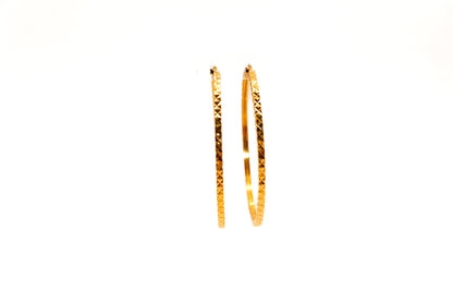 21K Gold Large Hoop Ring