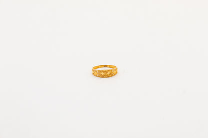 21k gold wedding ring set