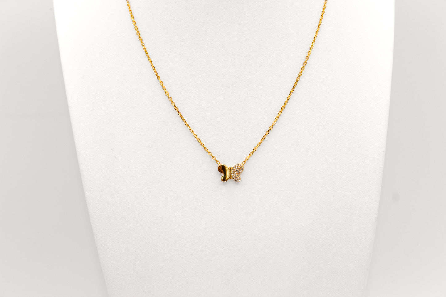 21K Gold Butterfly Necklace