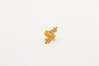 21K Gold Leaf Ring