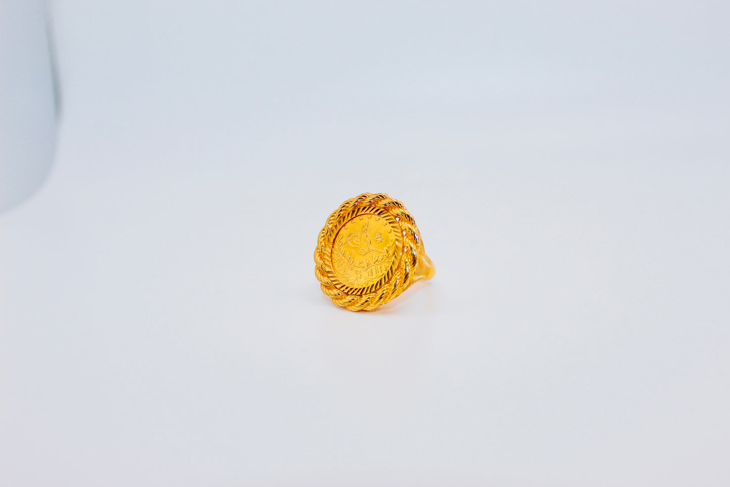 21k Gold Turkish Rope Ring