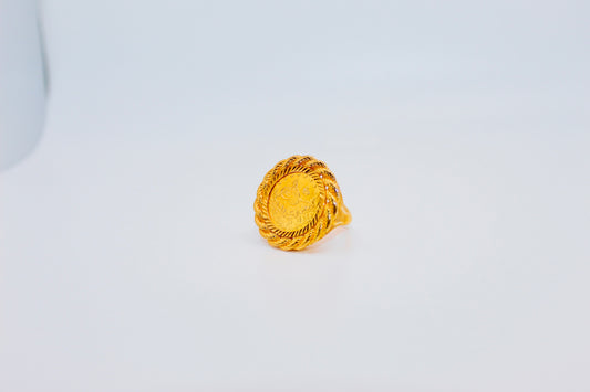 21k Gold Turkish Rope Ring