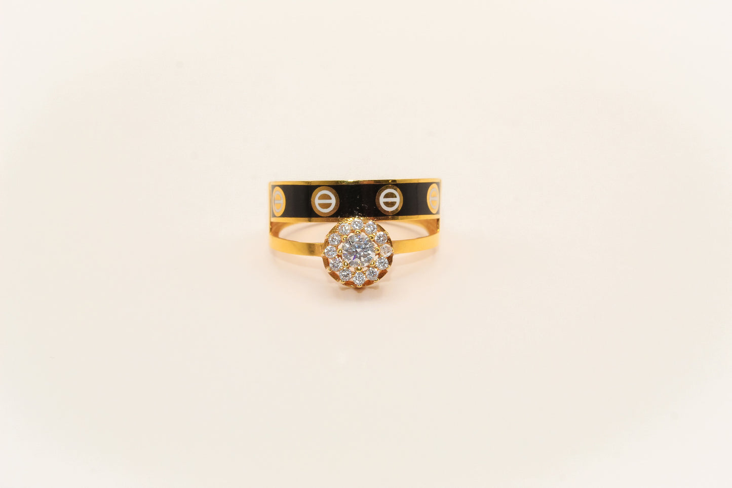 21K Gold Wedding Ring Set