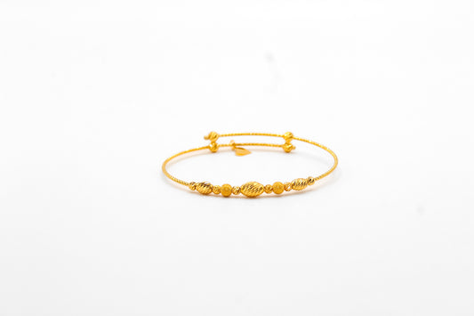 21K Gold Kids Bead Bracelet