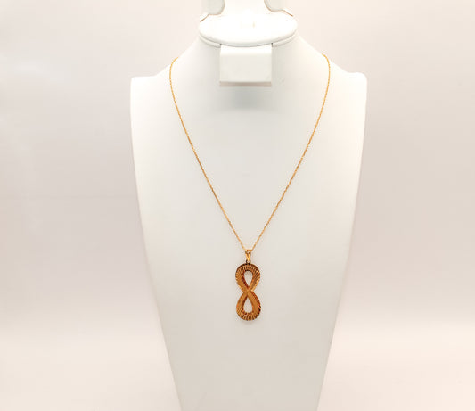 21K Gold Infinity Necklace