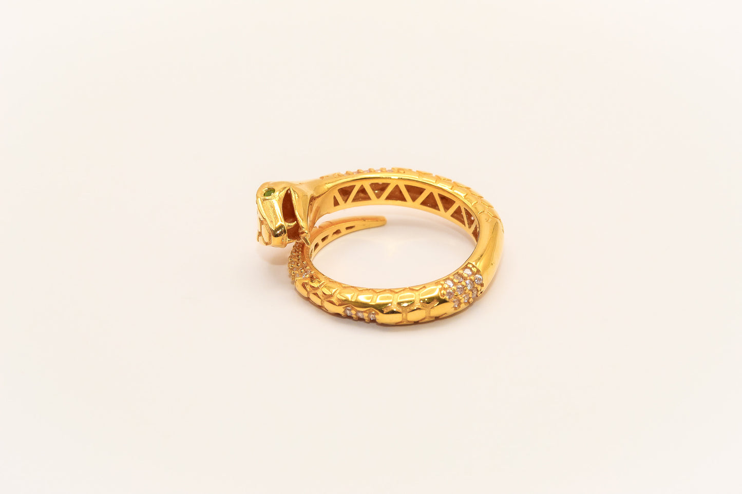 21K Gold Snake Ring