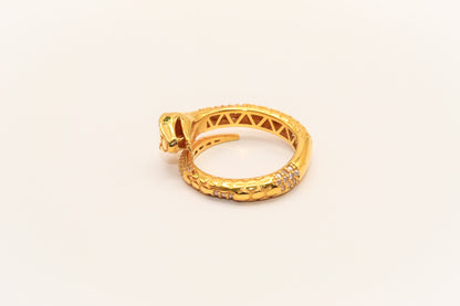 21K Gold Snake Ring