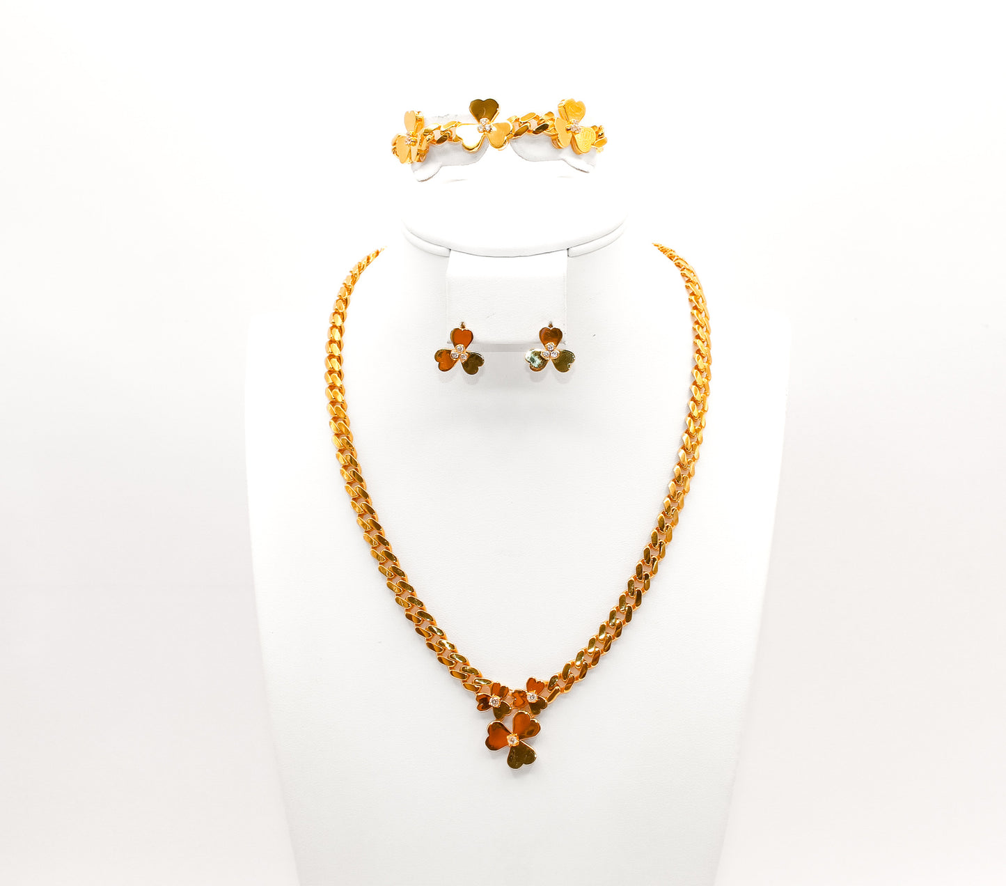21K Gold Flower Set