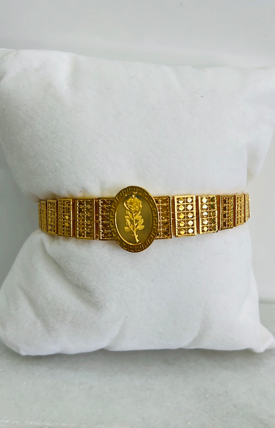 21k Gold Rose Bracelet