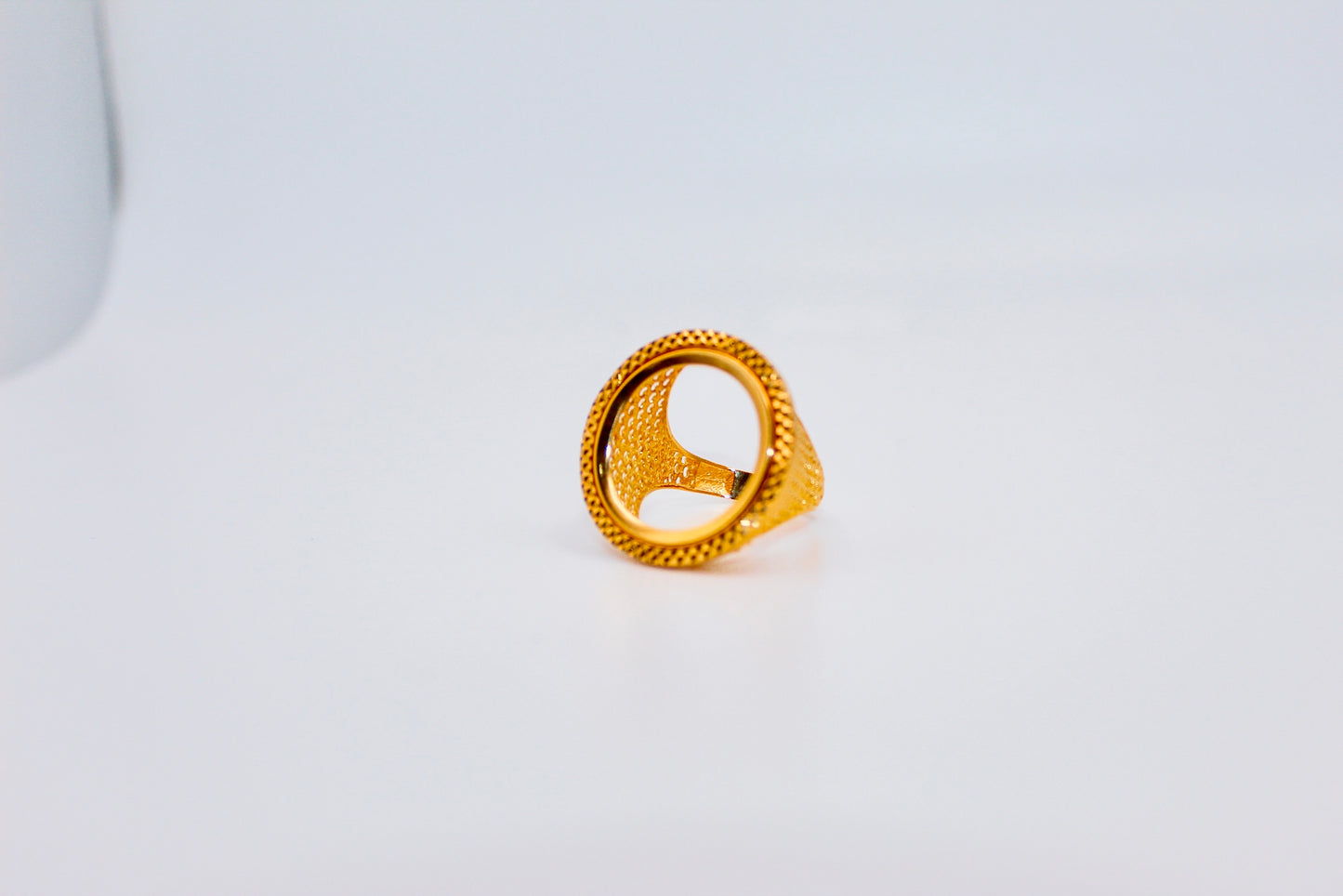 21k Gold Coin Ring