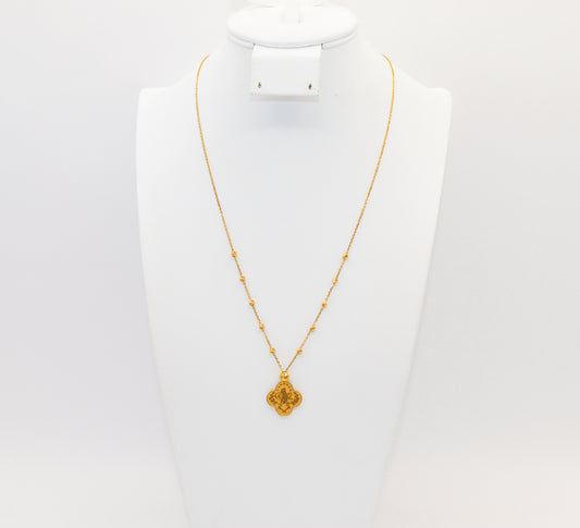 21K Gold Coin Necklace