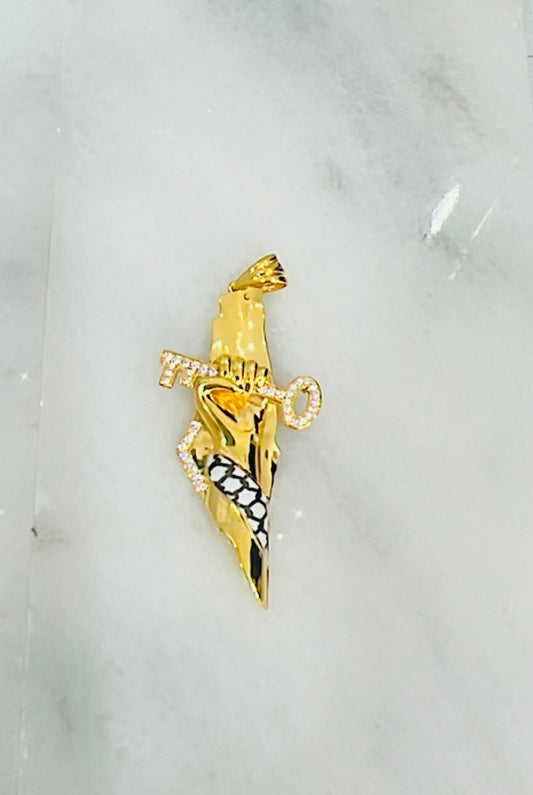 21k Gold Palestine Pendant