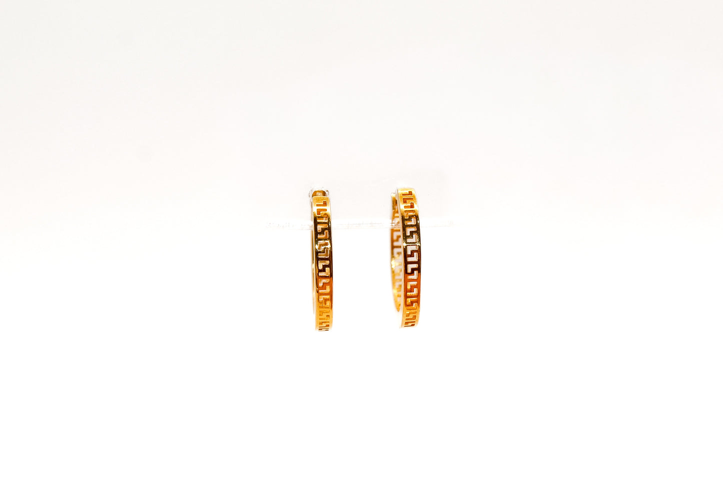 21K Gold Small Hoop Earrings