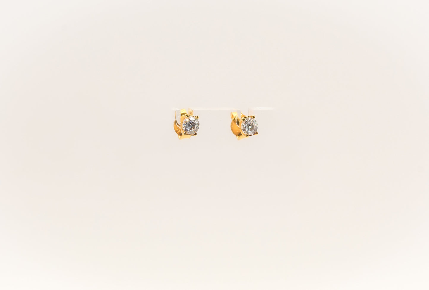 21K Gold Mini Zirconia Kids Earrings