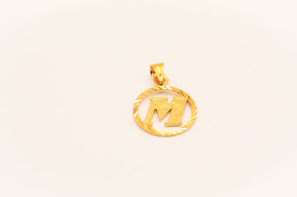 21K Gold Initial Pendants