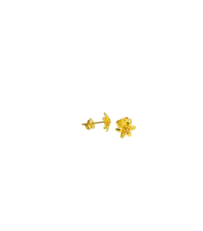 21k Gold Flower Earrings