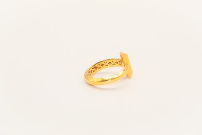 21K Gold Simple Ring