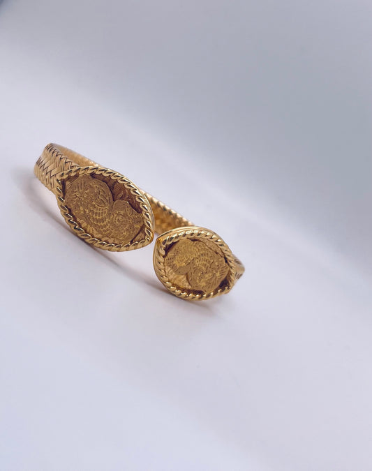 21k Gold Himo Cuff Bracelet