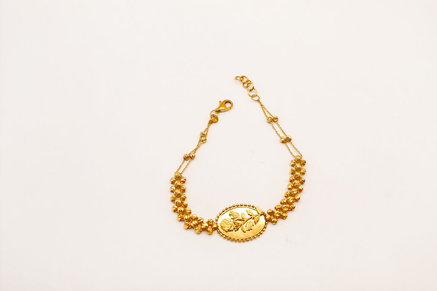 21K Gold Rose Bracelet