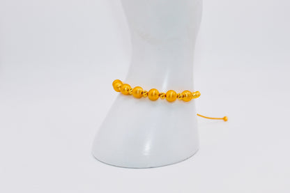 21k Gold Beaded Bracelet