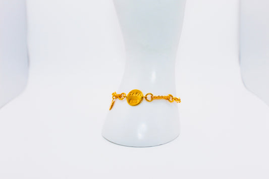 21k Gold Charm Bracelet