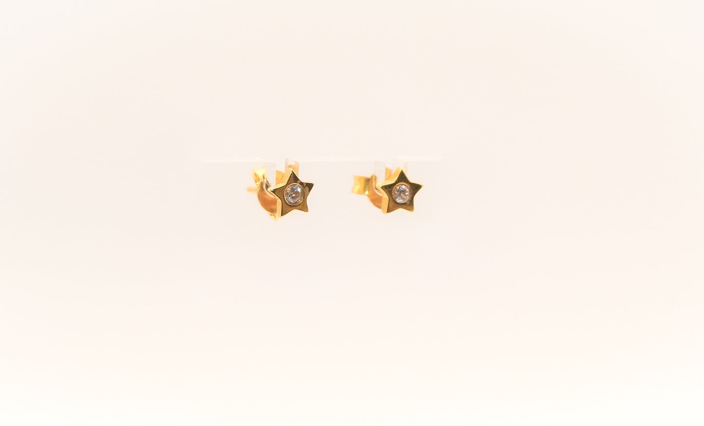 21K Gold Mini Star Kids Earrings