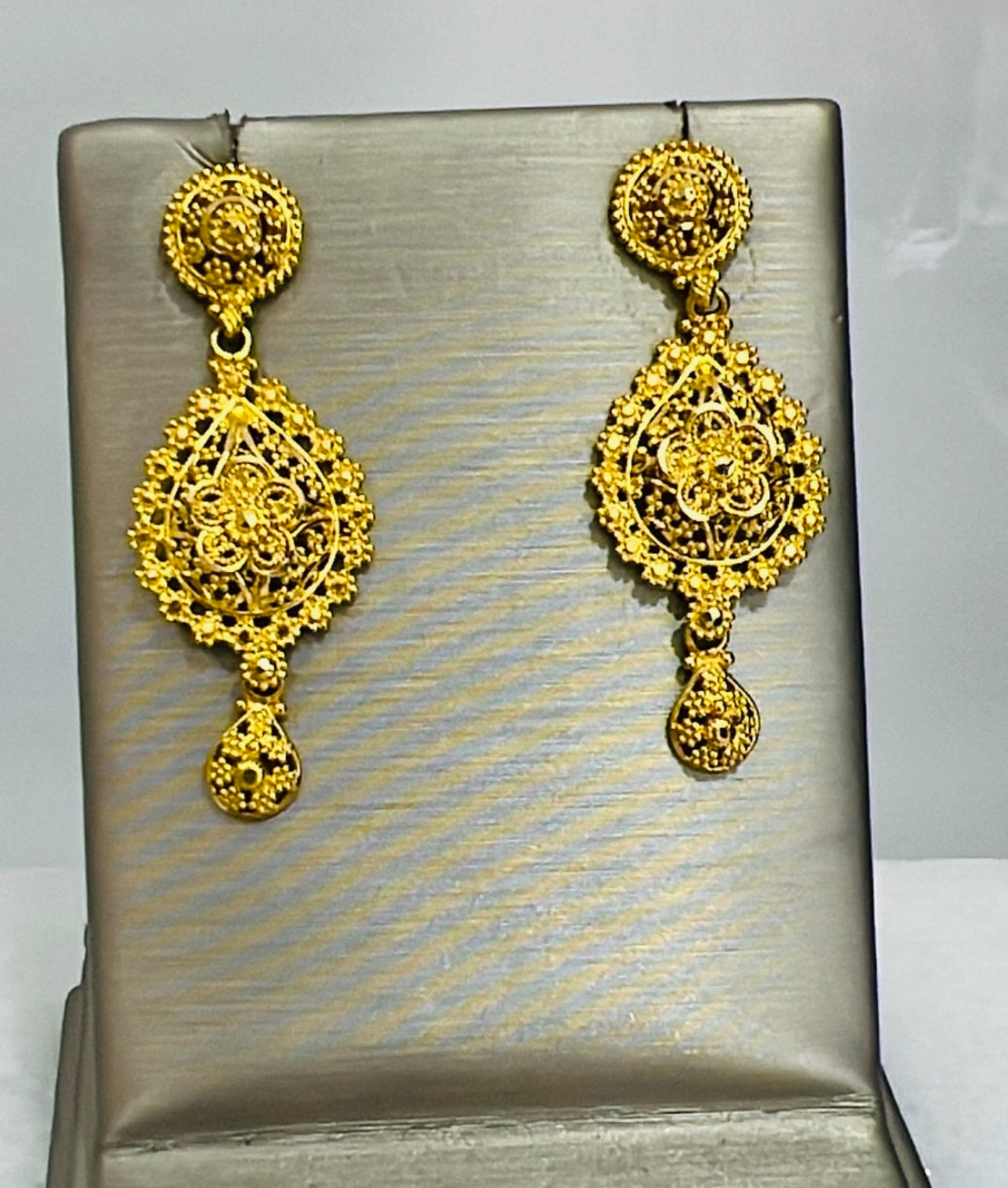 21k Gold Indian Style Necklace Set