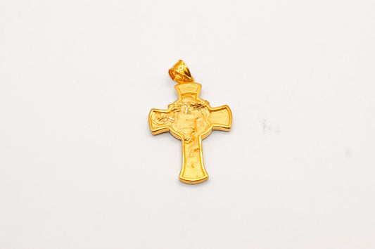21K Gold Cross Pendant