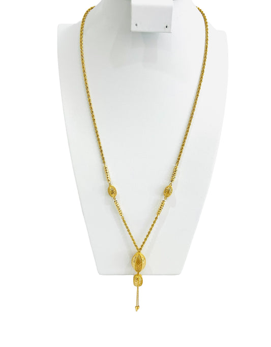 21k Gold Long Necklace