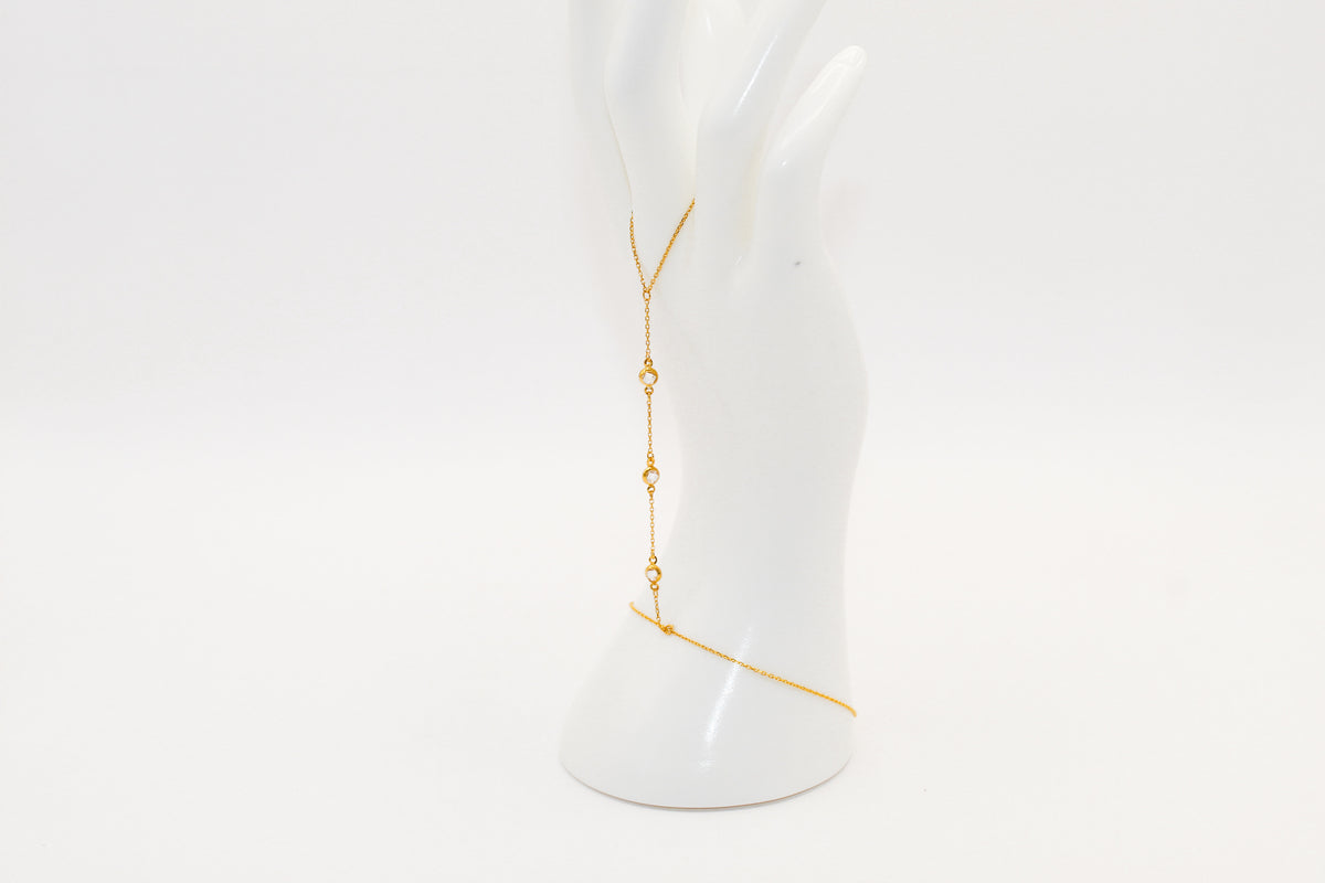 21K Gold Hand Bracelet, 3.2 g, view 2