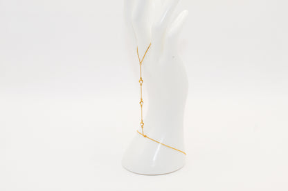 21K Gold Hand Bracelet, 3.2 g, view 2