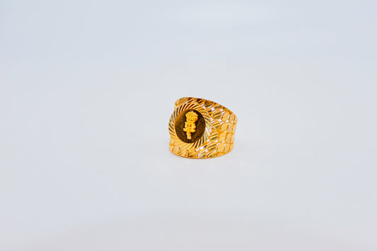 21k Gold Rose Ring