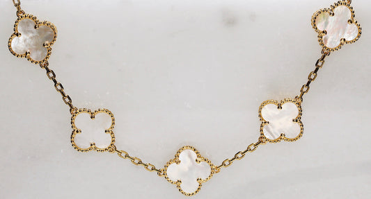 18K Gold Mother Of Pearl Bracelet
