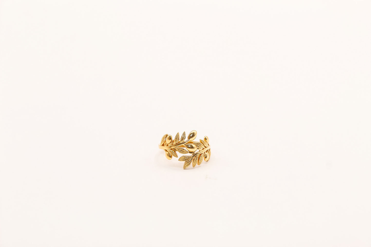 21K Gold Leaf Ring