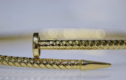 18k Gold Himo Nail Bracelets