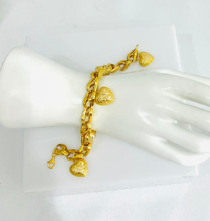 21k Gold charm Bracelet