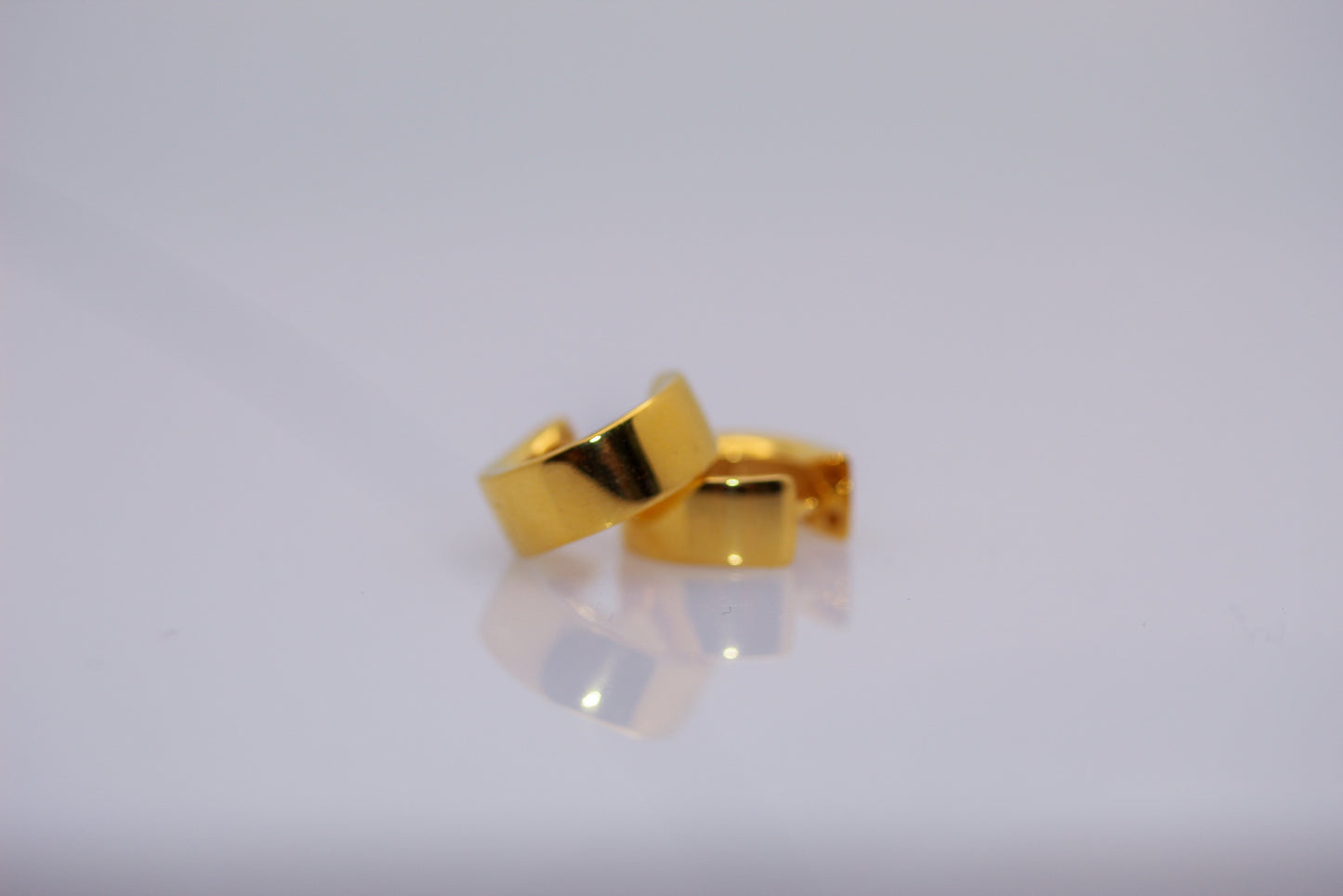 21k Gold Cuff Earrings