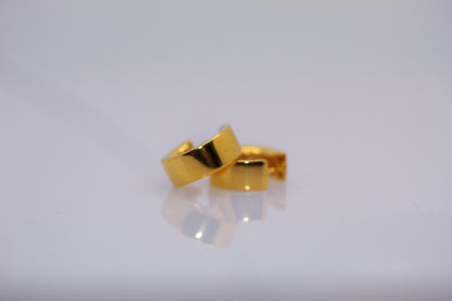 21k Gold Cuff Earrings