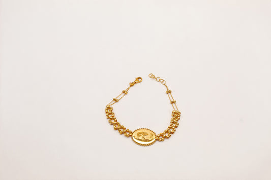 21K Gold Lady Fatuna Bead Bracelet