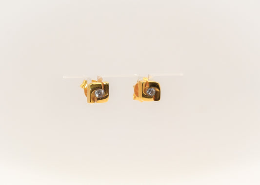21K Gold Mini Stud Kids Earrings
