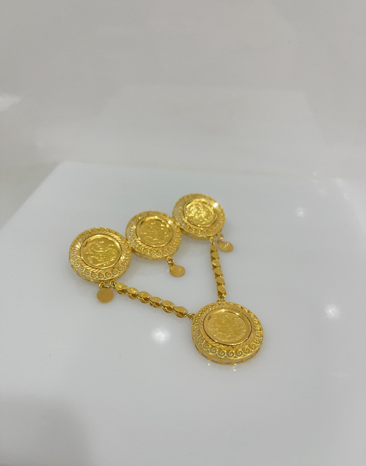 21k Gold Coin Pin