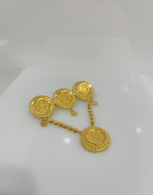 21k Gold Coin Pin