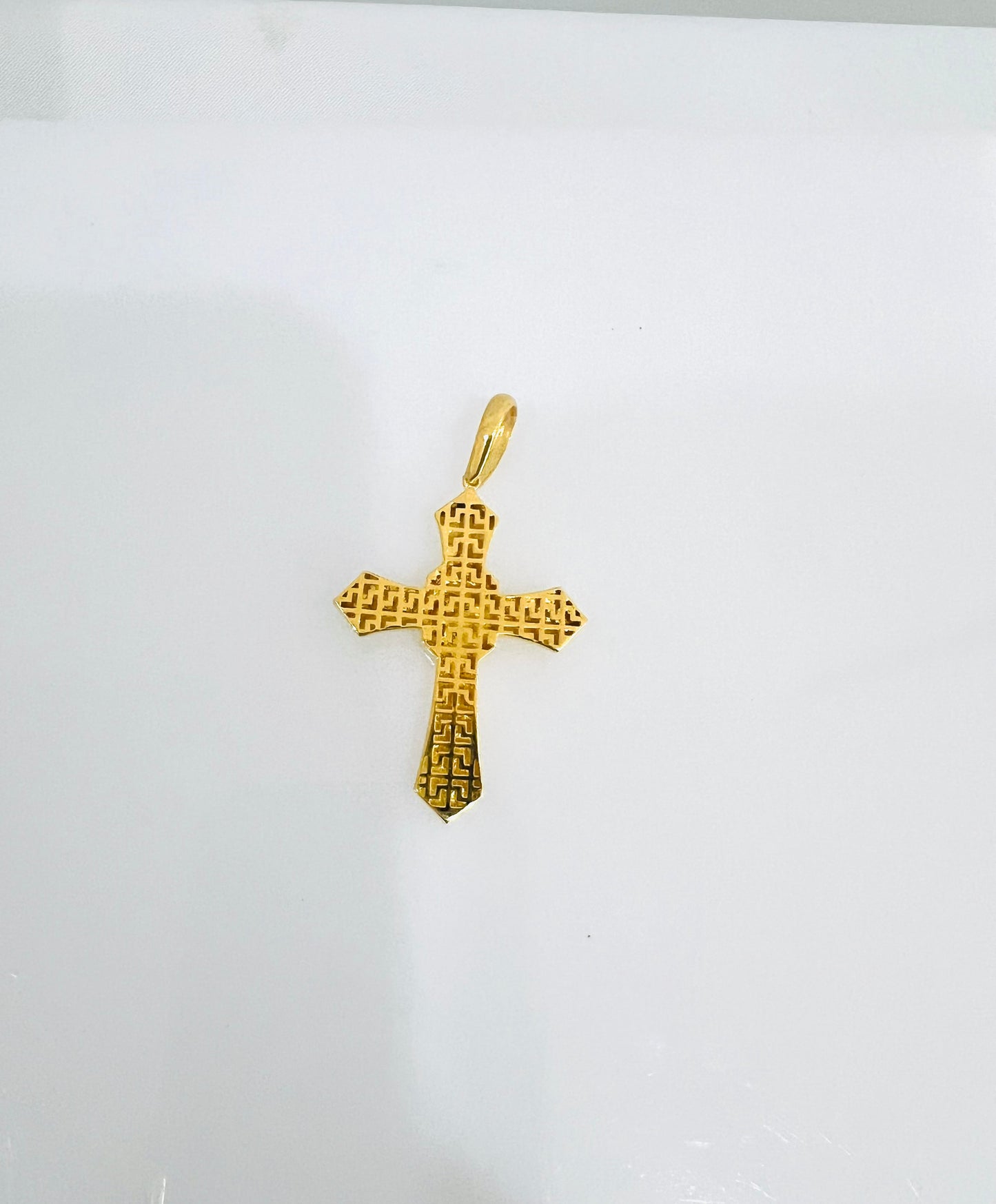 21k Gold Cross Pendant