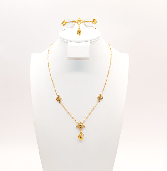 21K Gold Olive Collection Set