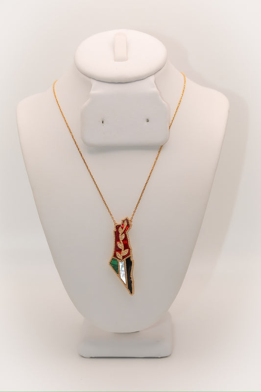 21k Gold Palestine Necklace