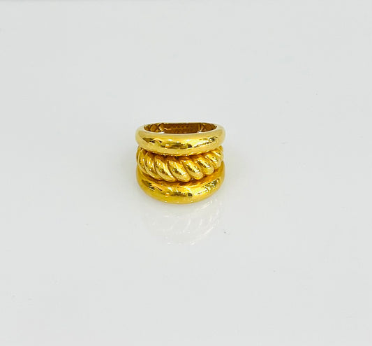 21k Gold Stacked Ring